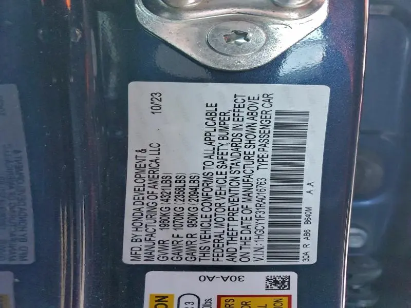 2024 HONDA ACCORD EX  