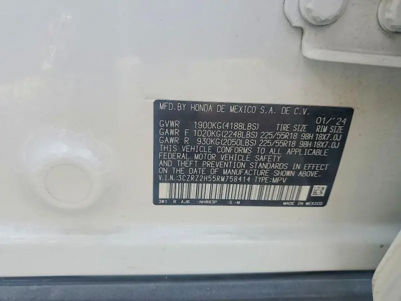 2024 HONDA HR-V SPORT  