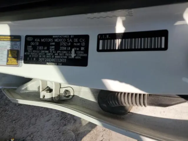 2019 KIA FORTE FE