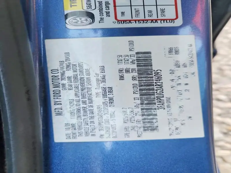 2010 FORD FUSION SEL  