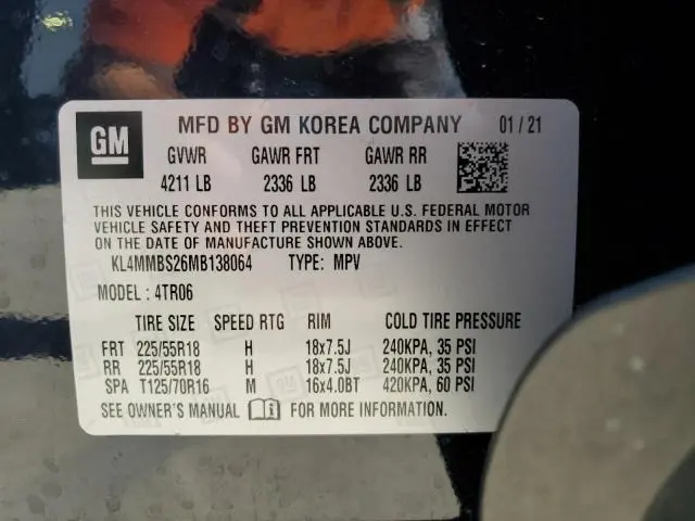 2021 BUICK ENCORE GX PREFERRED  