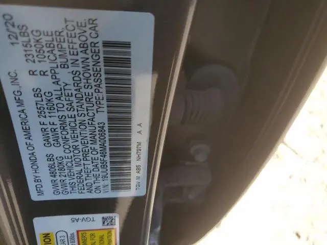 2021 ACURA TLX TECHNOLOGY  