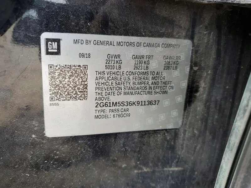2019 CADILLAC XTS LUXURY  