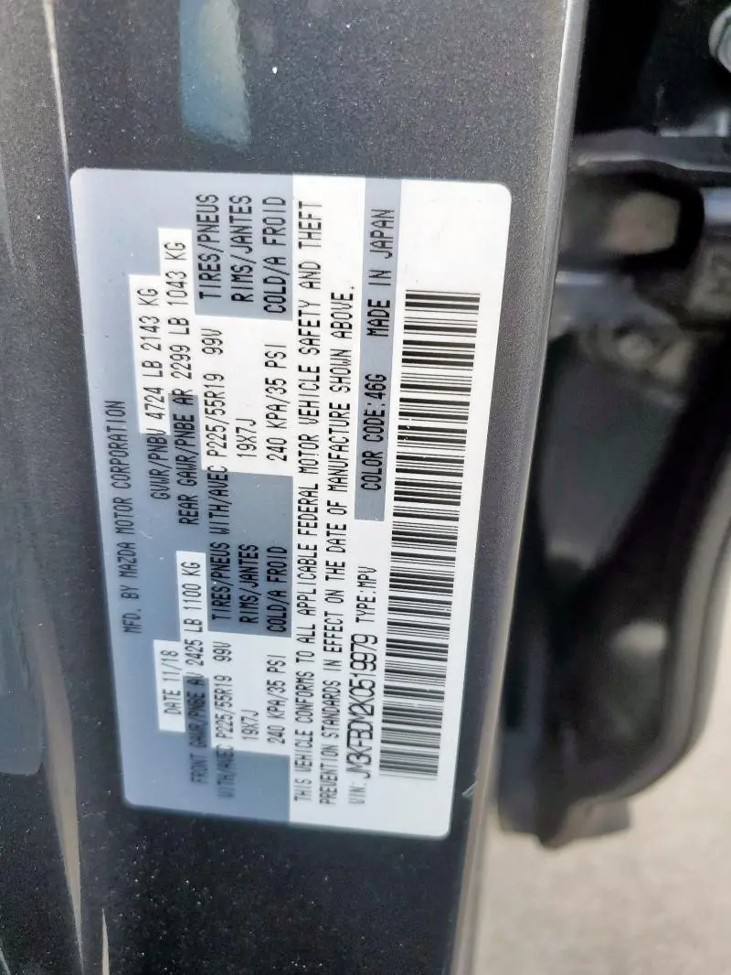 2019 MAZDA CX-5 GRAND TOURING  