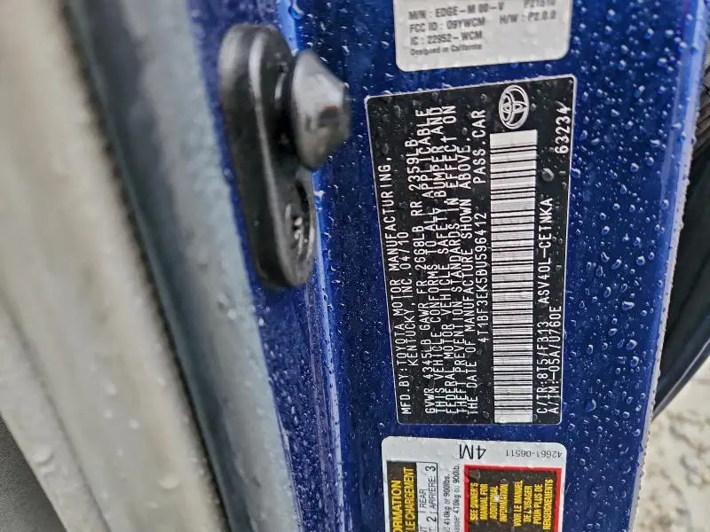 2011 TOYOTA CAMRY BASE  