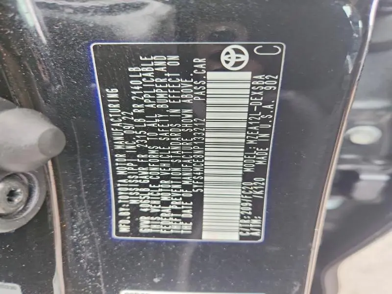 2022 TOYOTA COROLLA SE  