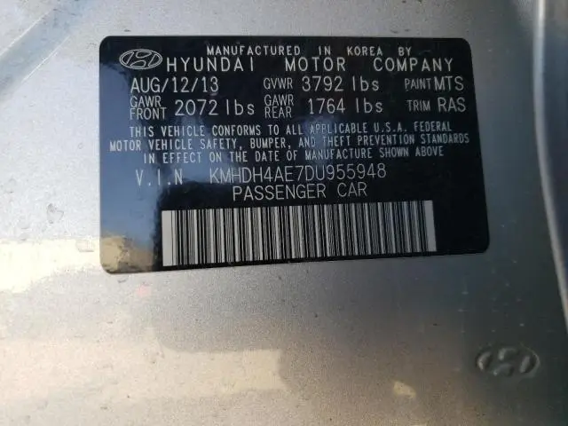 2013 HYUNDAI ELANTRA GLS