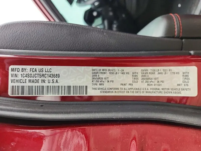 2024 DODGE DURANGO R  