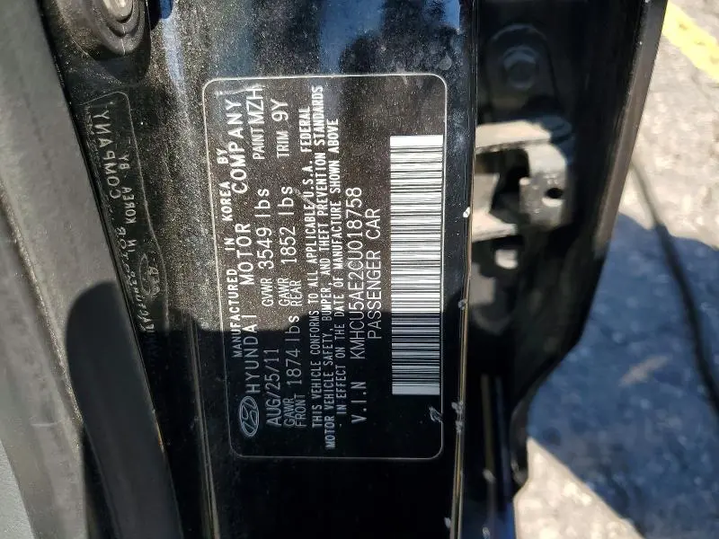 2012 HYUNDAI ACCENT SE  