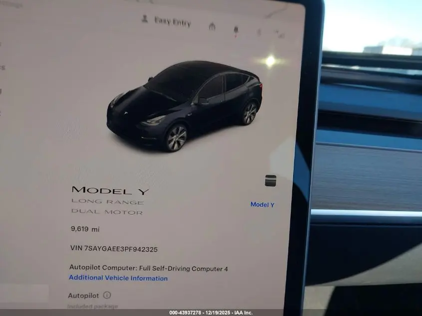 2023 TESLA MODEL Y AWD/LONG RANGE DUAL MOTOR ALL-WHEEL DRIVE