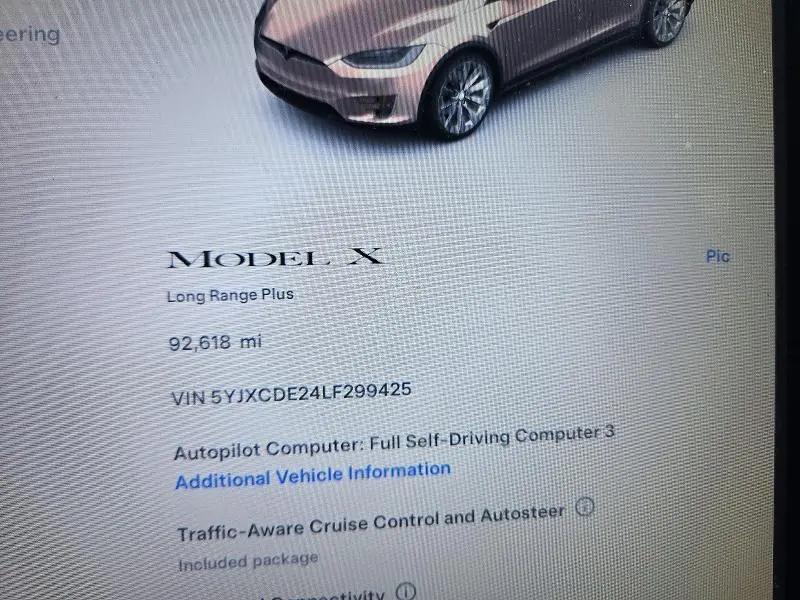 2020 TESLA MODEL X   