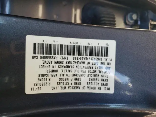 2014 HONDA ACCORD EX  