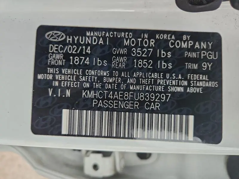 2015 HYUNDAI ACCENT GLS  