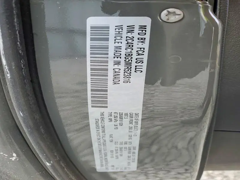 2021 CHRYSLER PACIFICA TOURING L  