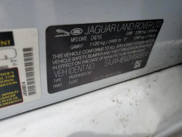 2017 JAGUAR XE PRESTIGE  
