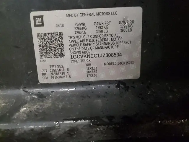 2018 CHEVROLET SILVERADO K1500  