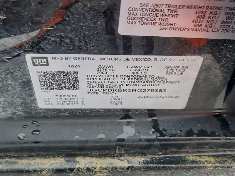 2024 CHEVROLET SILVERADO K1500 LT-L  