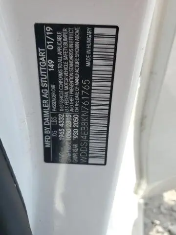 2019 MERCEDES-BENZ CLA 250  