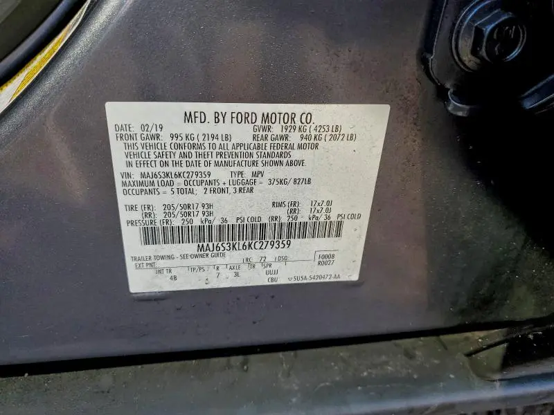 2019 FORD ECOSPORT TITANIUM  