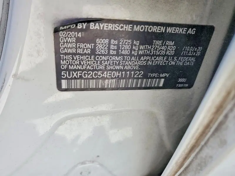 2014 BMW X6 XDRIVE35I  
