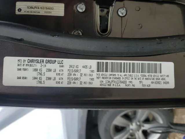 2014 JEEP PATRIOT LATITUDE  