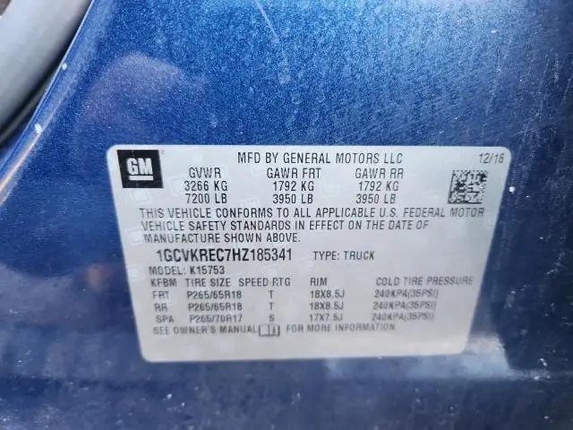 2017 CHEVROLET SILVERADO K1500 LT  