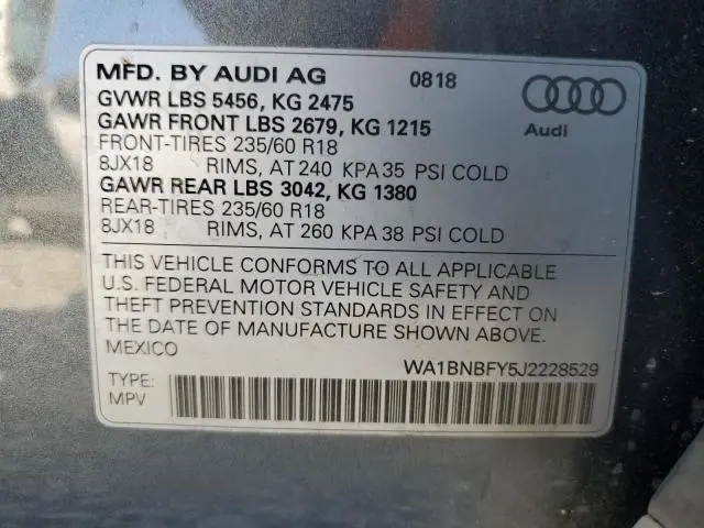 2018 AUDI Q5 PREMIUM PLUS  