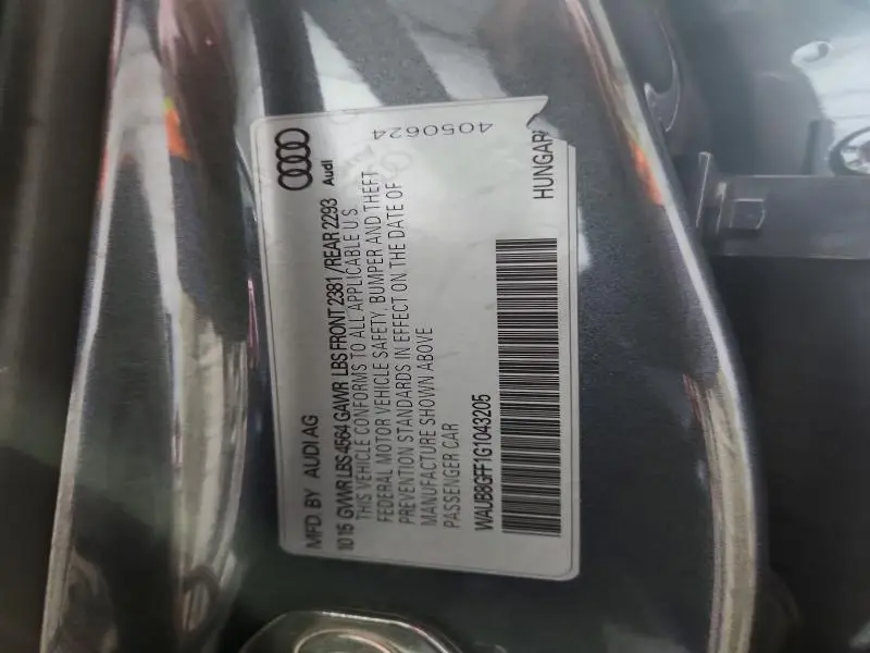 2016 AUDI A3 PREMIUM  