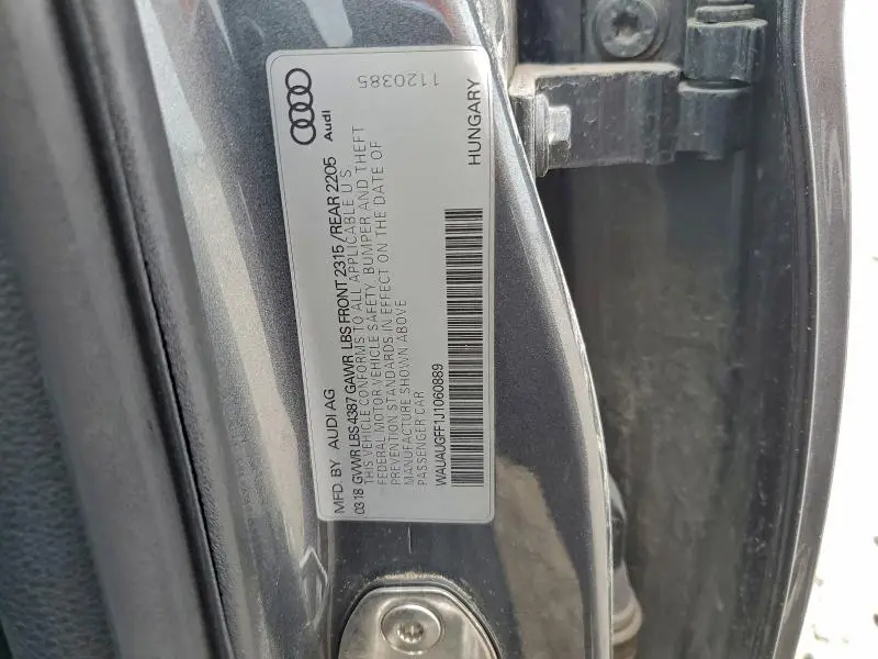 2018 AUDI A3 PREMIUM  