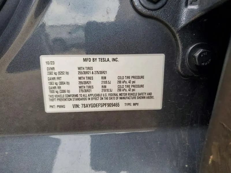 2023 TESLA MODEL Y   