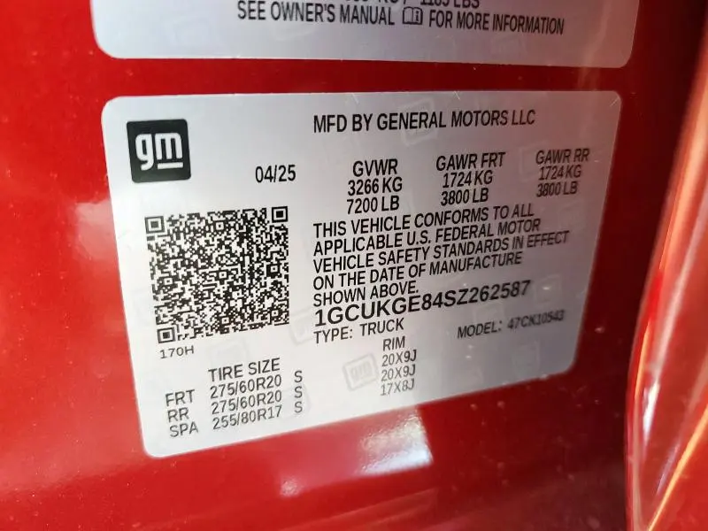 2025 CHEVROLET SILVERADO K1500 LTZ  