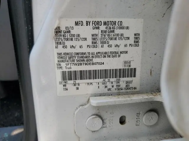 2013 FORD F250 SUPER DUTY  