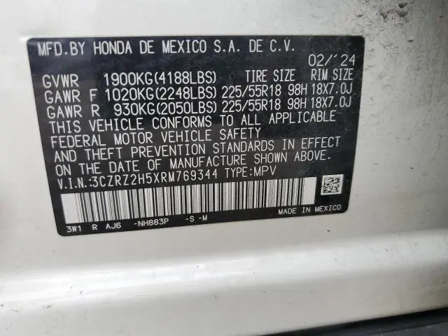 2024 HONDA HR-V SPORT  
