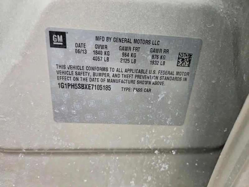 2014 CHEVROLET CRUZE ECO  