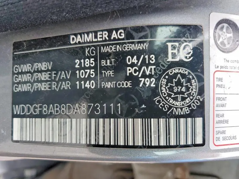 2013 MERCEDES-BENZ C 300 4MATIC  