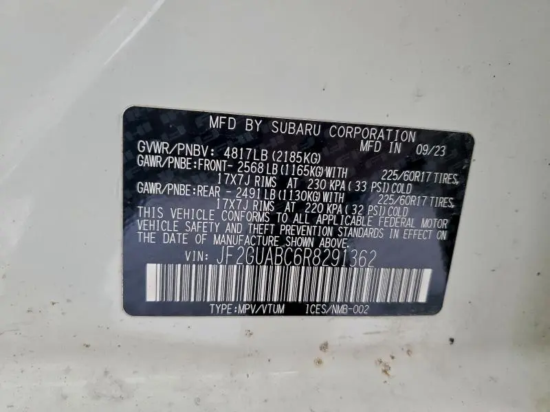 2024 SUBARU CROSSTREK   