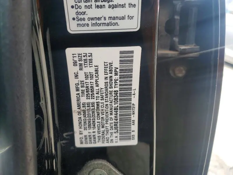 2011 HONDA CR-V SE  