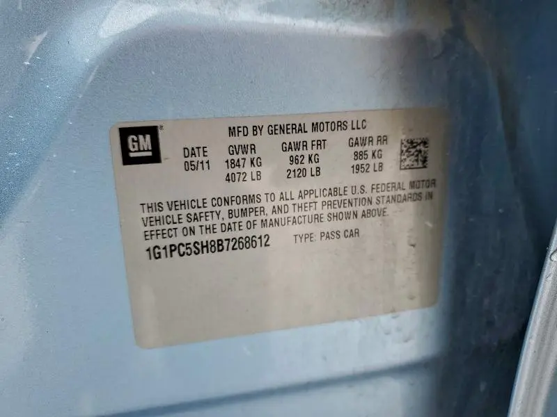 2011 CHEVROLET CRUZE LS  