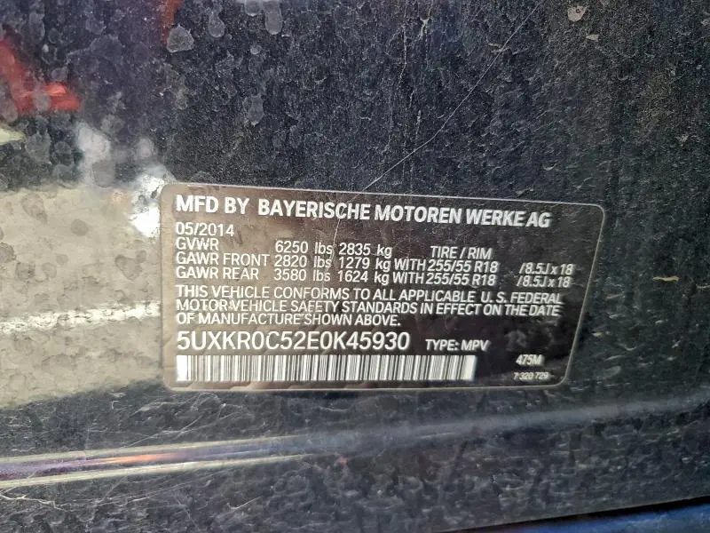 2014 BMW X5 XDRIVE35I  