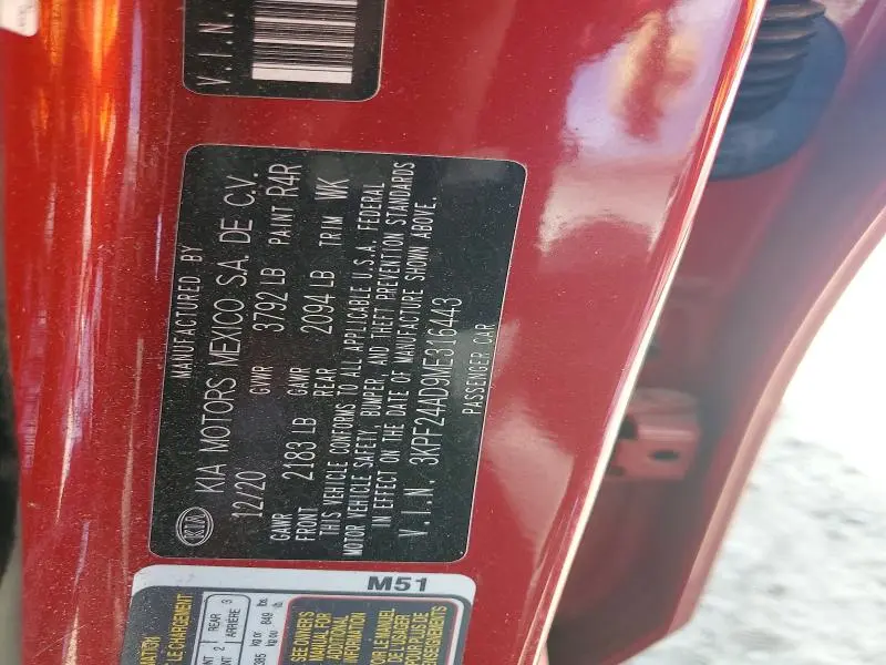 2021 KIA FORTE LXS  
