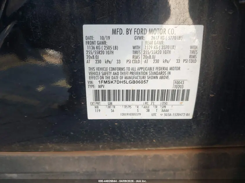 2020 FORD EXPLORER XLT