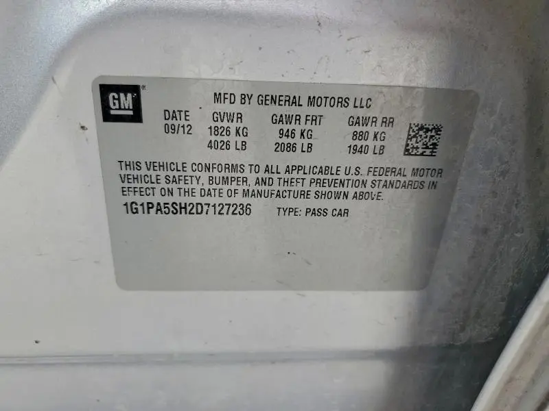 2013 CHEVROLET CRUZE LS  