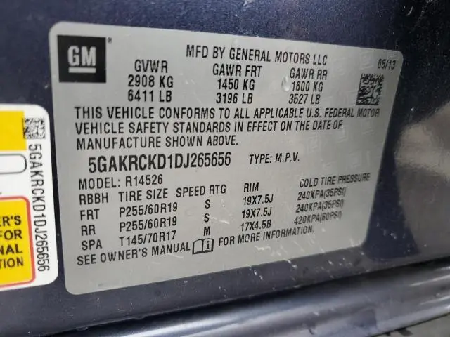 2013 BUICK ENCLAVE