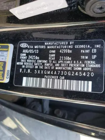 2013 KIA OPTIMA LX  