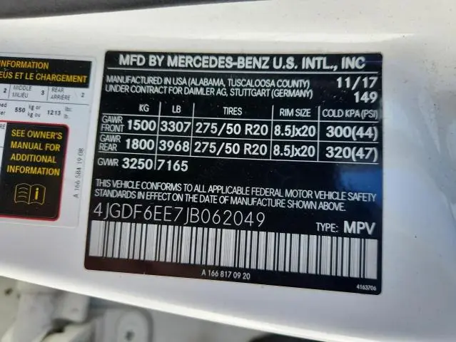 2018 MERCEDES-BENZ GLS 450 4MATIC  