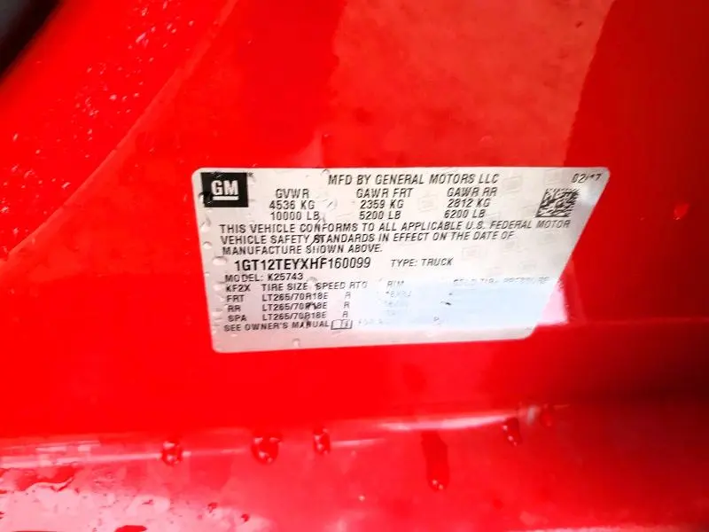 2017 GMC SIERRA K2500 SLT  