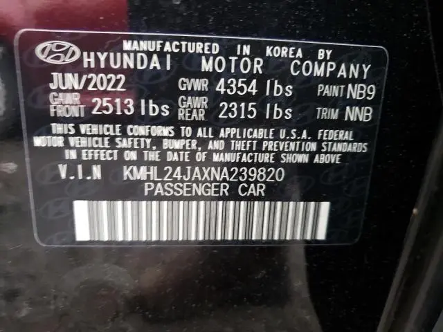 2022 HYUNDAI SONATA SE