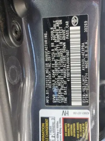 2018 TOYOTA AVALON HYBRID  