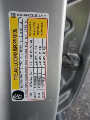 2020 CHEVROLET TAHOE SPECIAL  