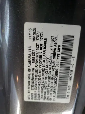 2016 HONDA ODYSSEY SE  